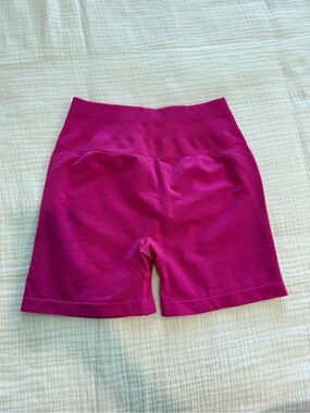 High-Waist Magenta Bike Shorts for Women